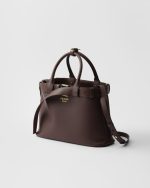 Prada Buckle small leather handbag with belt - Image 5